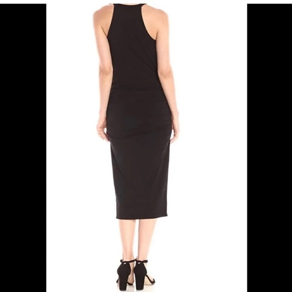 🆕 MICHAEL STARS HALTER MIDI DRESS in BLACK - Picture 5 of 10